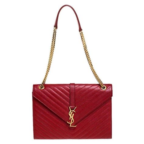 ysl large envelope bag red|ysl crocodile envelope bag.